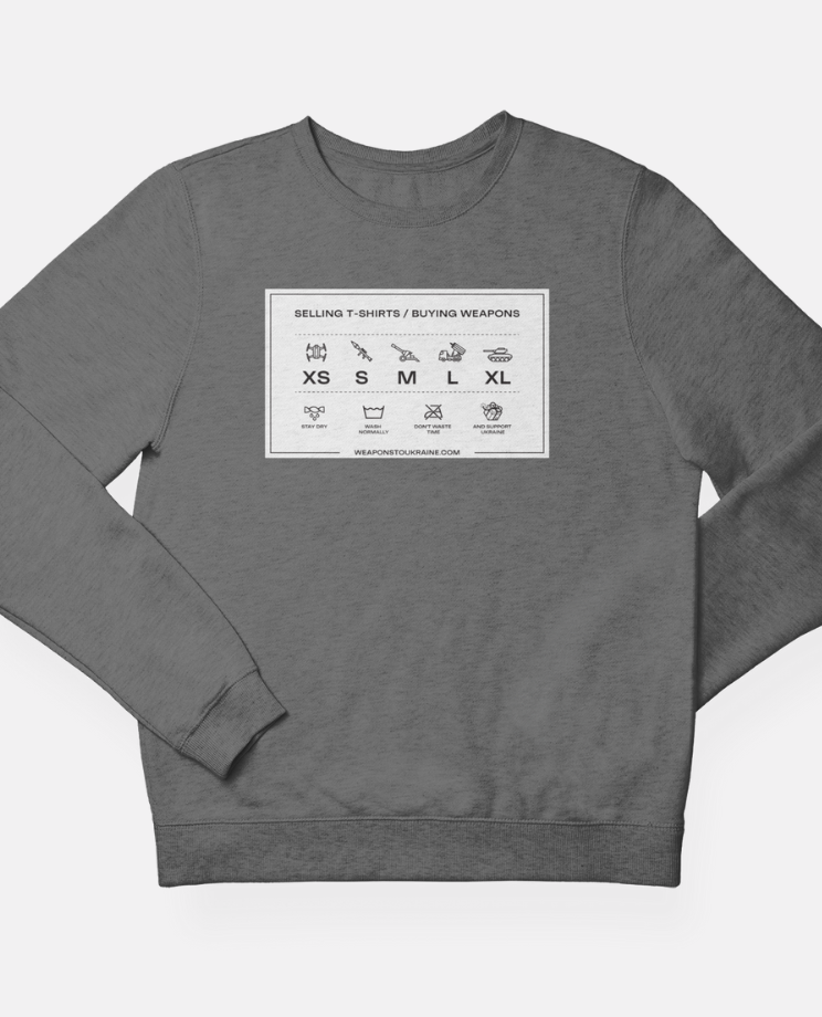 Sweatshirt "T-shirts & Guns"