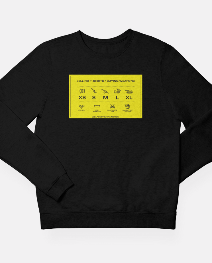 Sweatshirt "T-shirts & Guns"