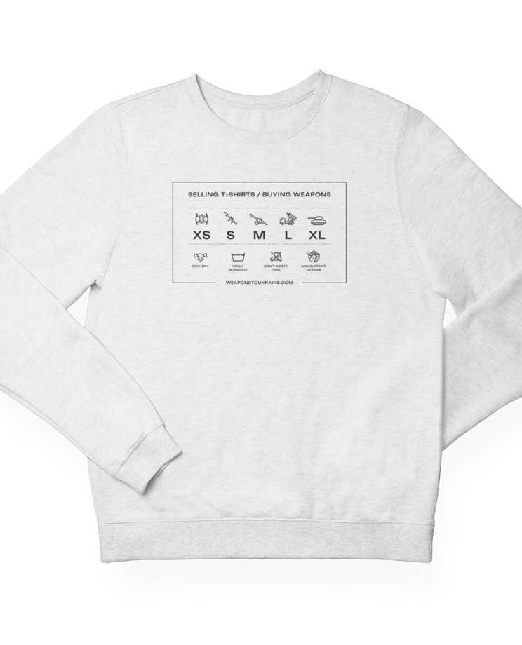 Sweatshirt "T-shirts & Guns"