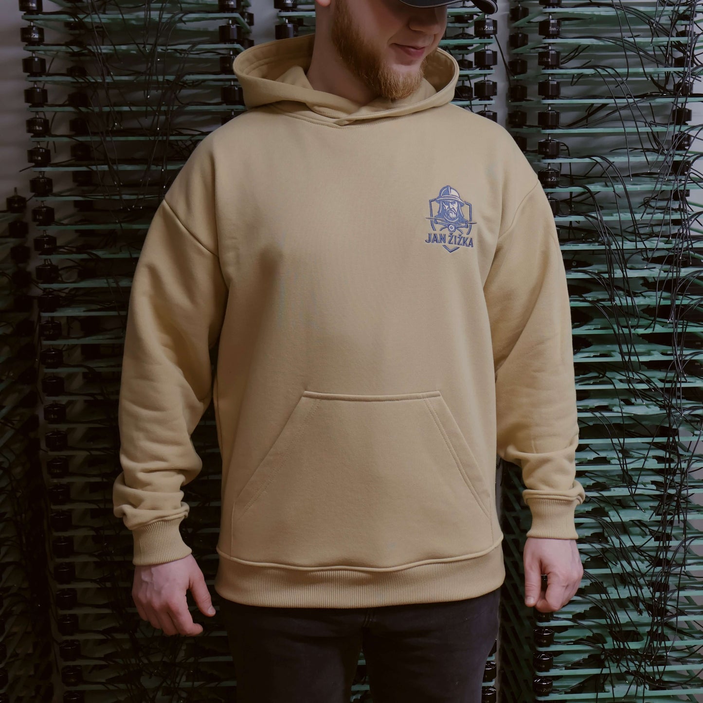 Mikina s kapucí s vyšivkou Jan Žižka
