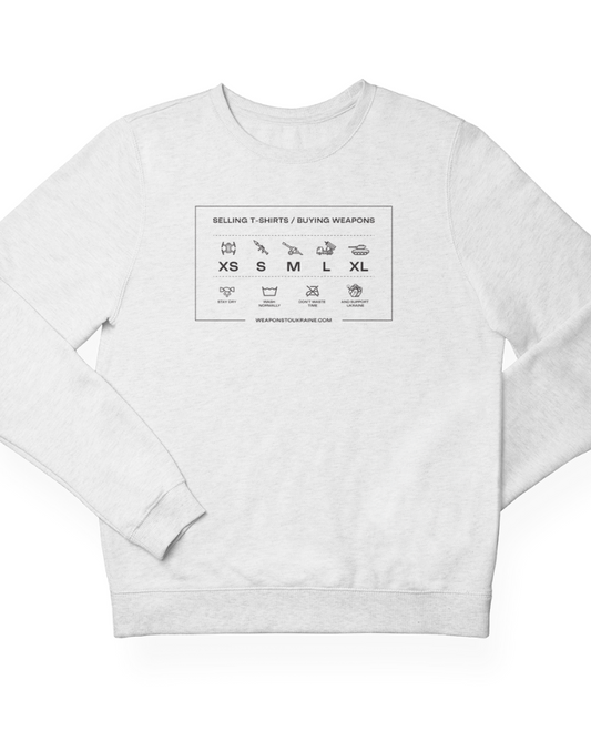 Sweatshirt "T-shirts & Guns"