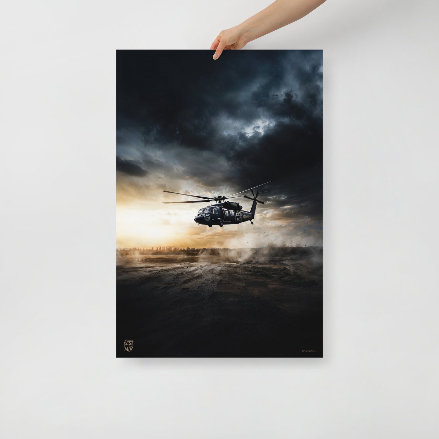 Poster Black Hawk is landing