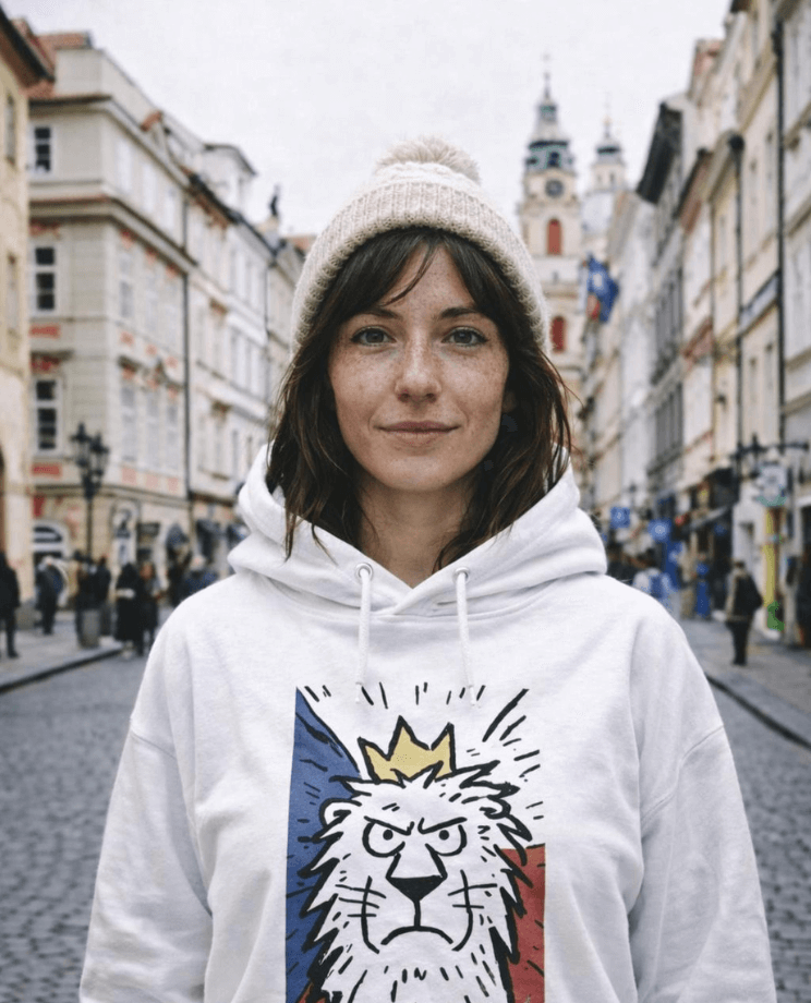 Mikina s kapucí Český lev